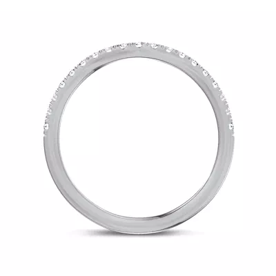 Marcelle Contoured Pavé Diamond Wedding Band