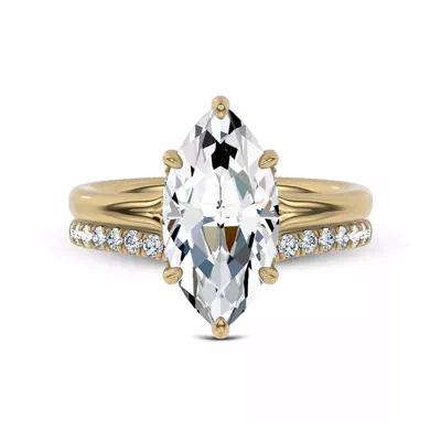 Marcelle Contoured Pavé Diamond Wedding Band