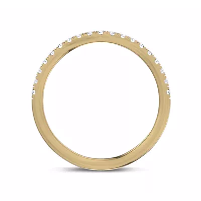 Marcelle Contoured Pavé Diamond Wedding Band