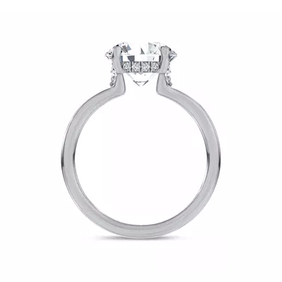 Marcelle Diamond Accent Hidden Halo Engagement Ring