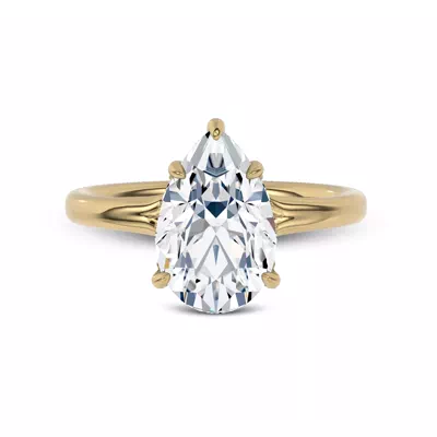 Marcelle Lab Diamond Accent Hidden Halo Engagement Ring