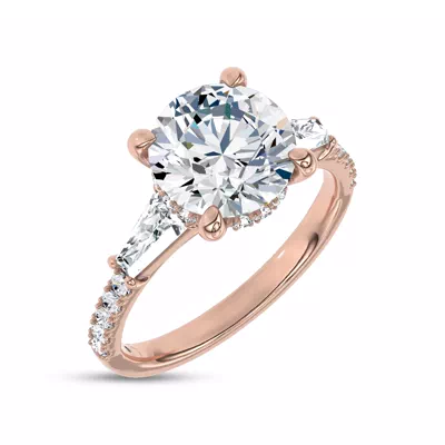 Celestine Tapered Baguette Lab Engagement Ring by Christian Siriano