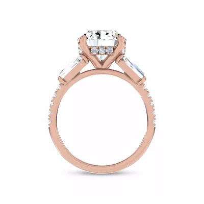 Celestine Tapered Baguette Lab Engagement Ring by Christian Siriano