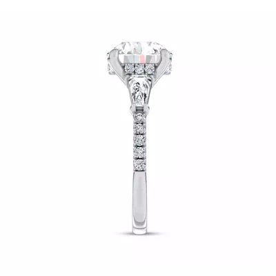 Celestine Tapered Baguette Lab Engagement Ring by Christian Siriano