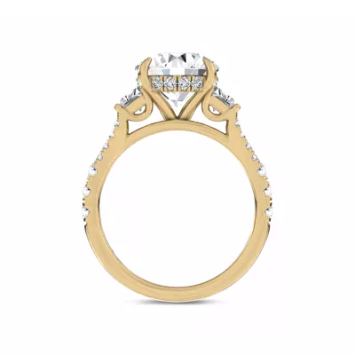 Mirabel Trapezoid Lab Engagement Ring by Christian Siriano