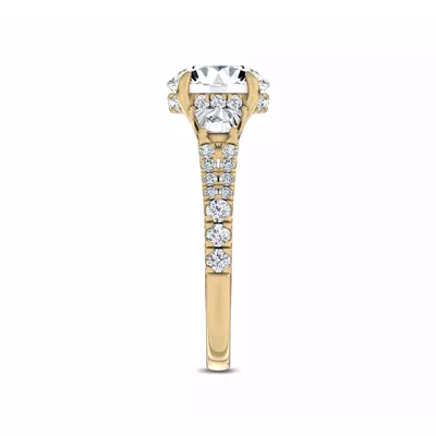 Mirabel Trapezoid Lab Engagement Ring by Christian Siriano