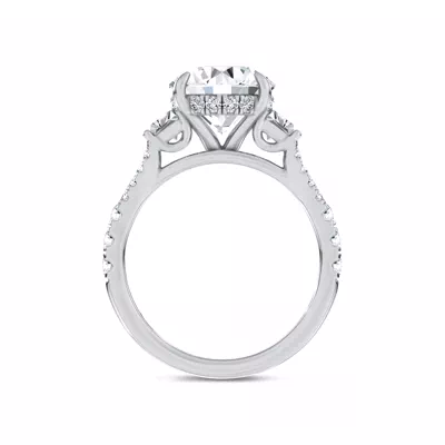 Mirabel Trapezoid Lab Engagement Ring by Christian Siriano