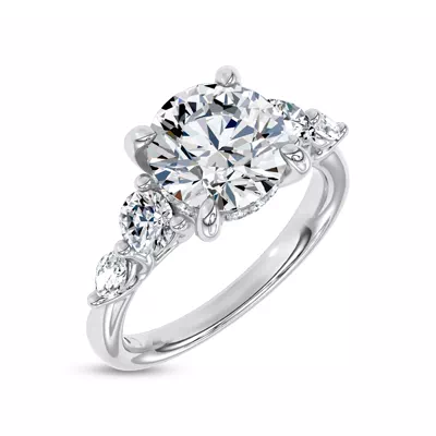 Novelle Mixed Shape Engagement Ring by Christian Siriano