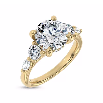 Novelle Mixed Shape Lab Engagement Ring by Christian Siriano