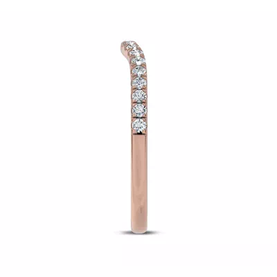 Marcelle Curved Pavé Lab Diamond Band