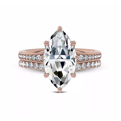 Marcelle Curved Pavé Diamond Band