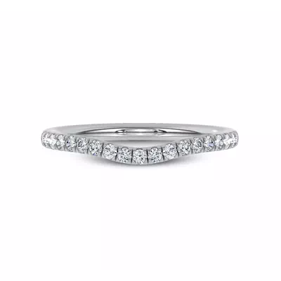 Marcelle Curved Pavé Lab Diamond Band