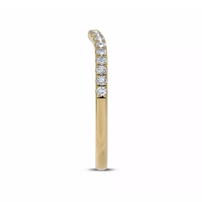 Marcelle Curved Pavé Diamond Band