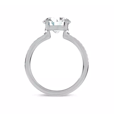 Marcelle Lab Diamond Accent Pavé Engagement Ring