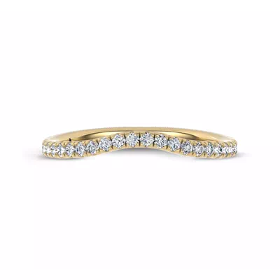 Serenade Contoured Pavé Band by Christian Siriano