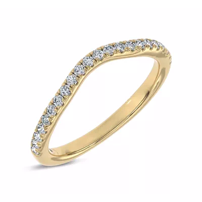 Serenade Contoured Pavé Band by Christian Siriano