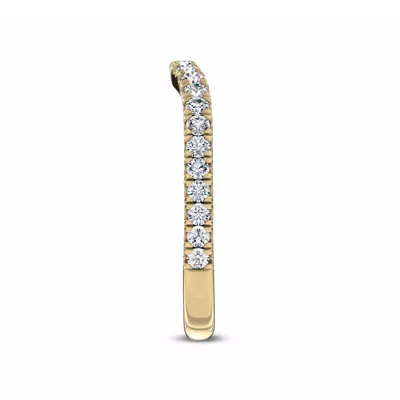 Gilded Glow Contoured Pavé Band by Christian Siriano