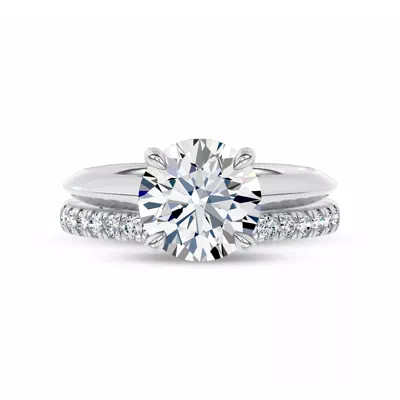 Avant Knife-Edge Lab Engagement Ring by Christian Siriano