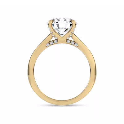 Avant Knife-Edge Lab Engagement Ring by Christian Siriano