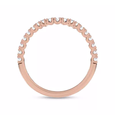 C‑Prong Curved Pavé Lab Band by Christian Siriano