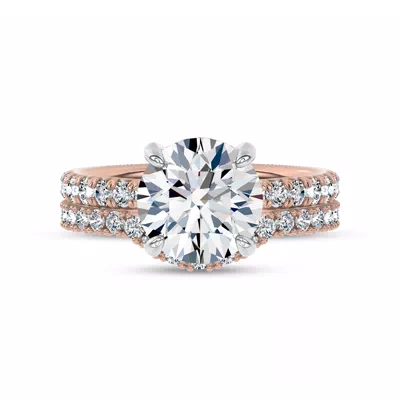 C‑Prong Curved Pavé Band by Christian Siriano