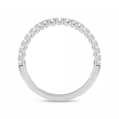 C‑Prong Curved Pavé Lab Band by Christian Siriano