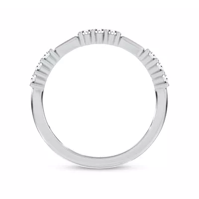Colvivre Pink Ceramic Lab Diamond Band by Christian Siriano