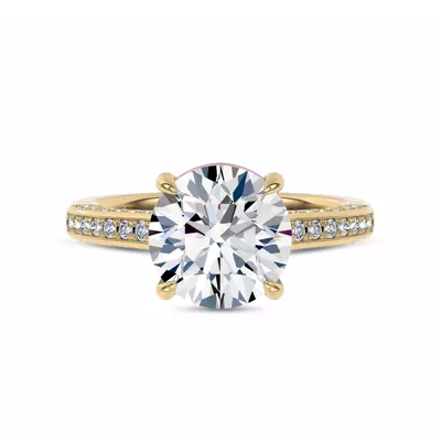 Colvivre Pink Hidden Halo Engagement Ring by Christian Siriano