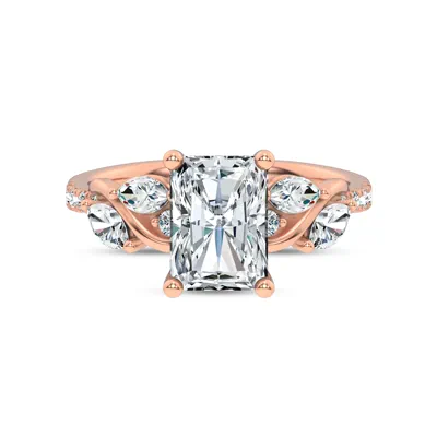 Hayden Curved Vine Diamond Engagement Ring