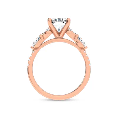Hayden Curved Vine Diamond Engagement Ring
