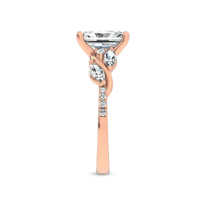 Hayden Curved Vine Diamond Engagement Ring