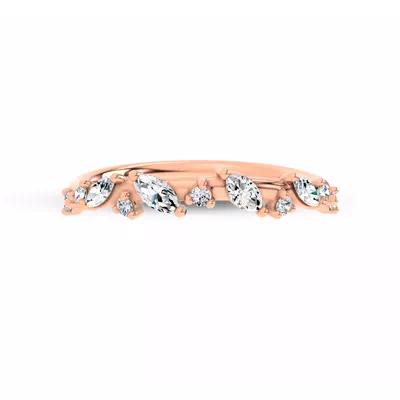 Hayley Scattered Lab Diamond Band