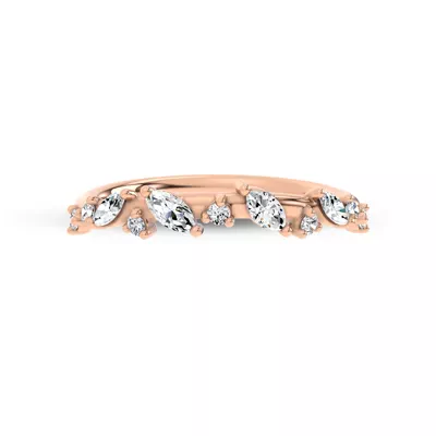 Hayley Scattered Diamond Band