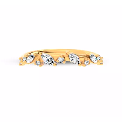 Hayley Scattered Lab Diamond Band