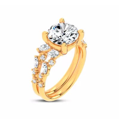 Hayley Scattered Lab Diamond Band