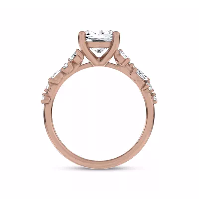 Hayley Scattered Lab Diamond Engagement Ring
