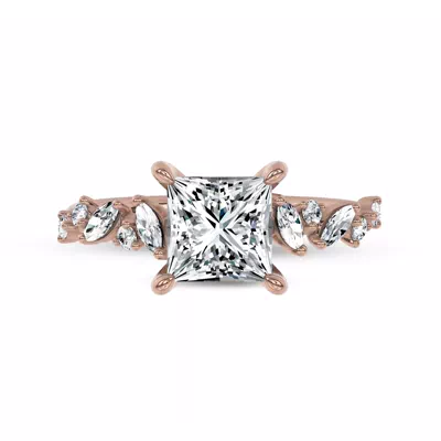 Hayley Scattered Lab Diamond Engagement Ring