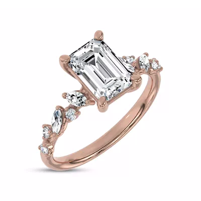 Hayley Scattered Lab Diamond Engagement Ring