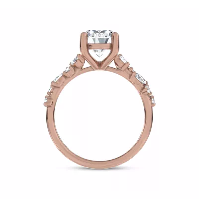 Hayley Scattered Lab Diamond Engagement Ring