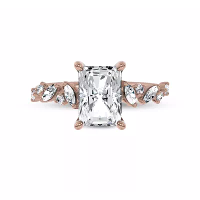 Hayley Scattered Lab Diamond Engagement Ring