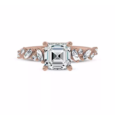 Hayley Scattered Lab Diamond Engagement Ring