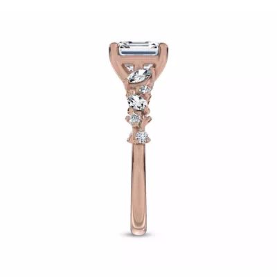 Hayley Scattered Lab Diamond Engagement Ring
