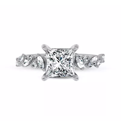 Hayley Scattered Lab Diamond Engagement Ring