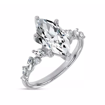 Hayley Scattered Lab Diamond Engagement Ring