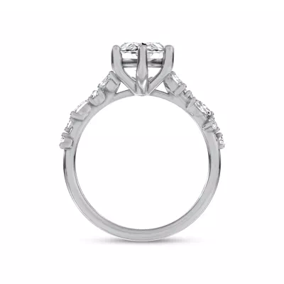 Hayley Scattered Lab Diamond Engagement Ring