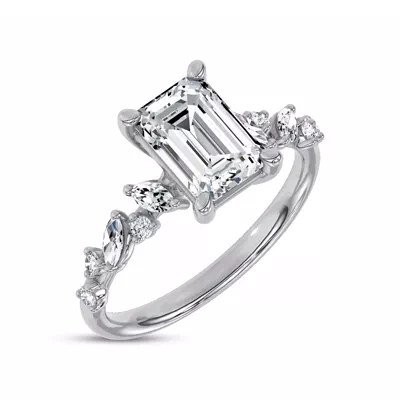 Hayley Scattered Lab Diamond Engagement Ring