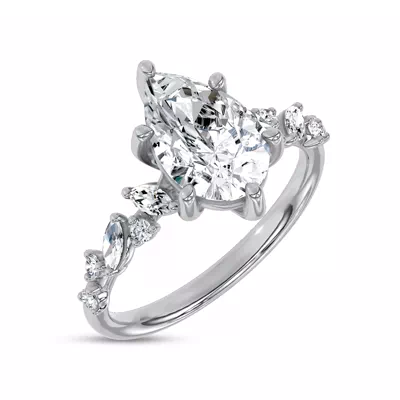 Hayley Scattered Lab Diamond Engagement Ring