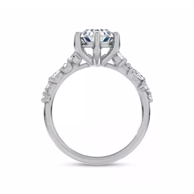 Hayley Scattered Lab Diamond Engagement Ring