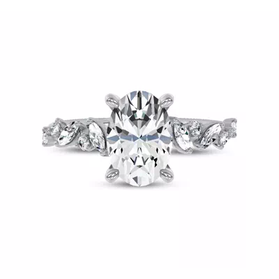 Hayley Scattered Lab Diamond Engagement Ring