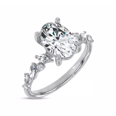 Hayley Scattered Lab Diamond Engagement Ring